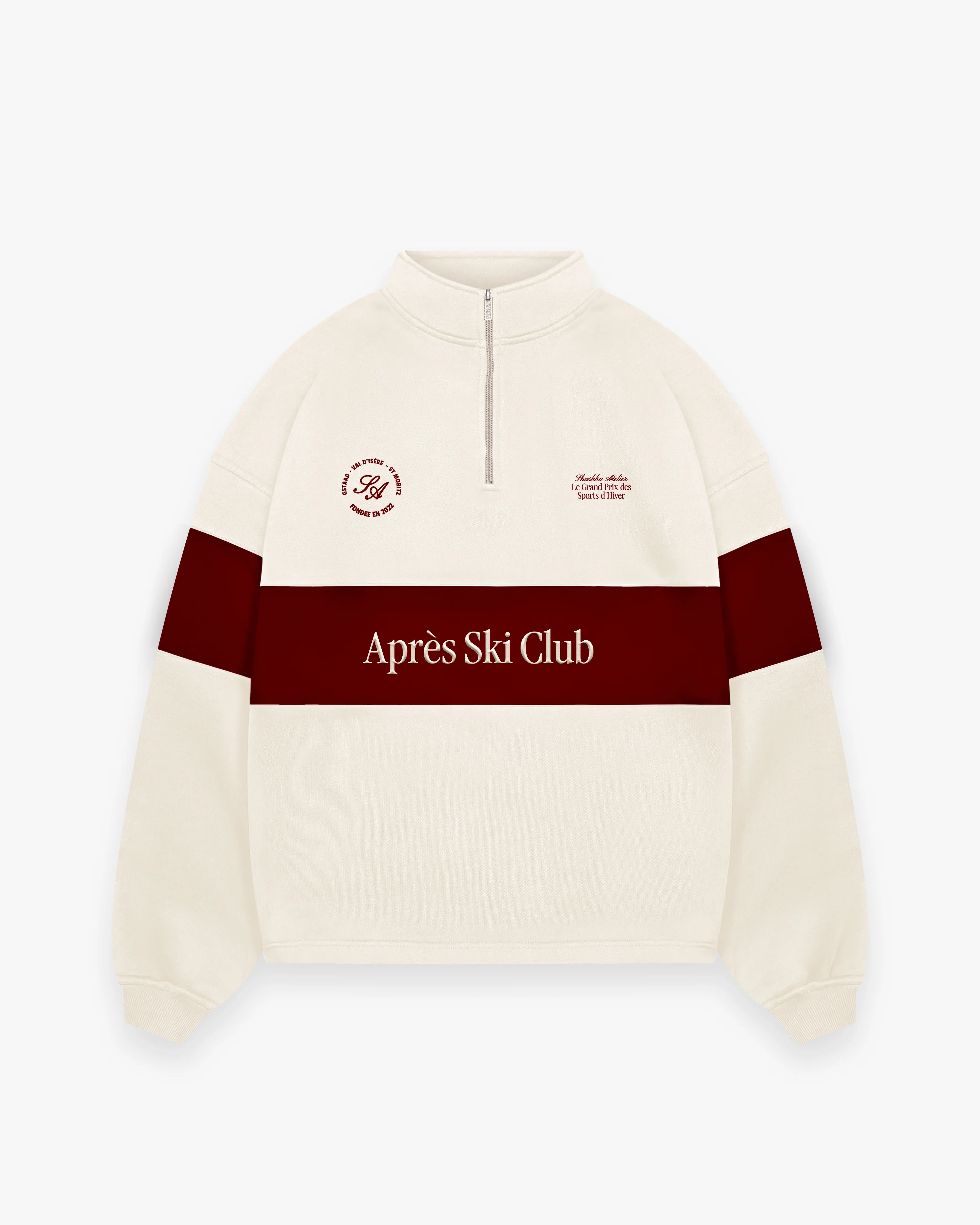 Après Ski Club Half Zip Panel Sweater