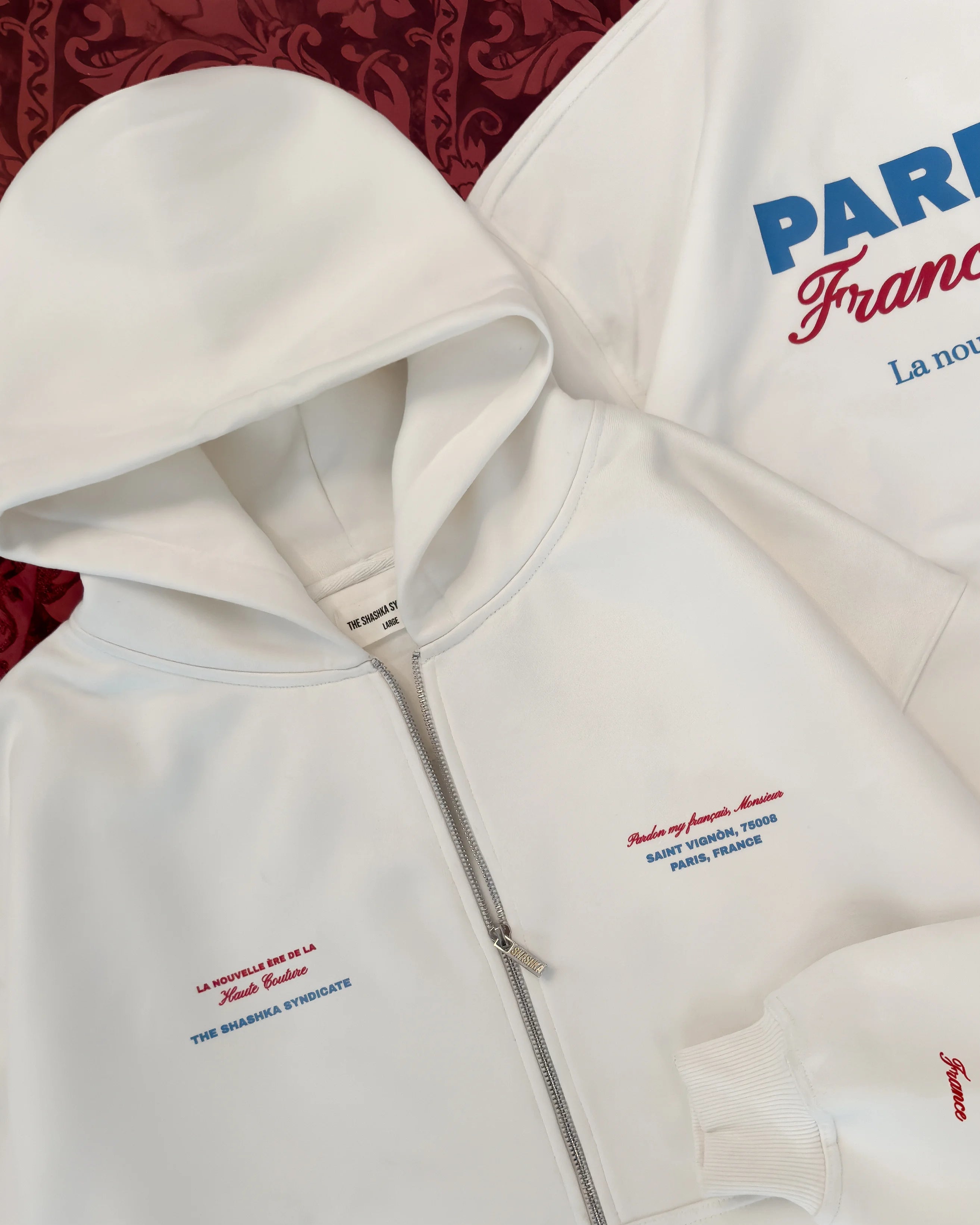 Pardon My Français Monsieur Zip Hoodie