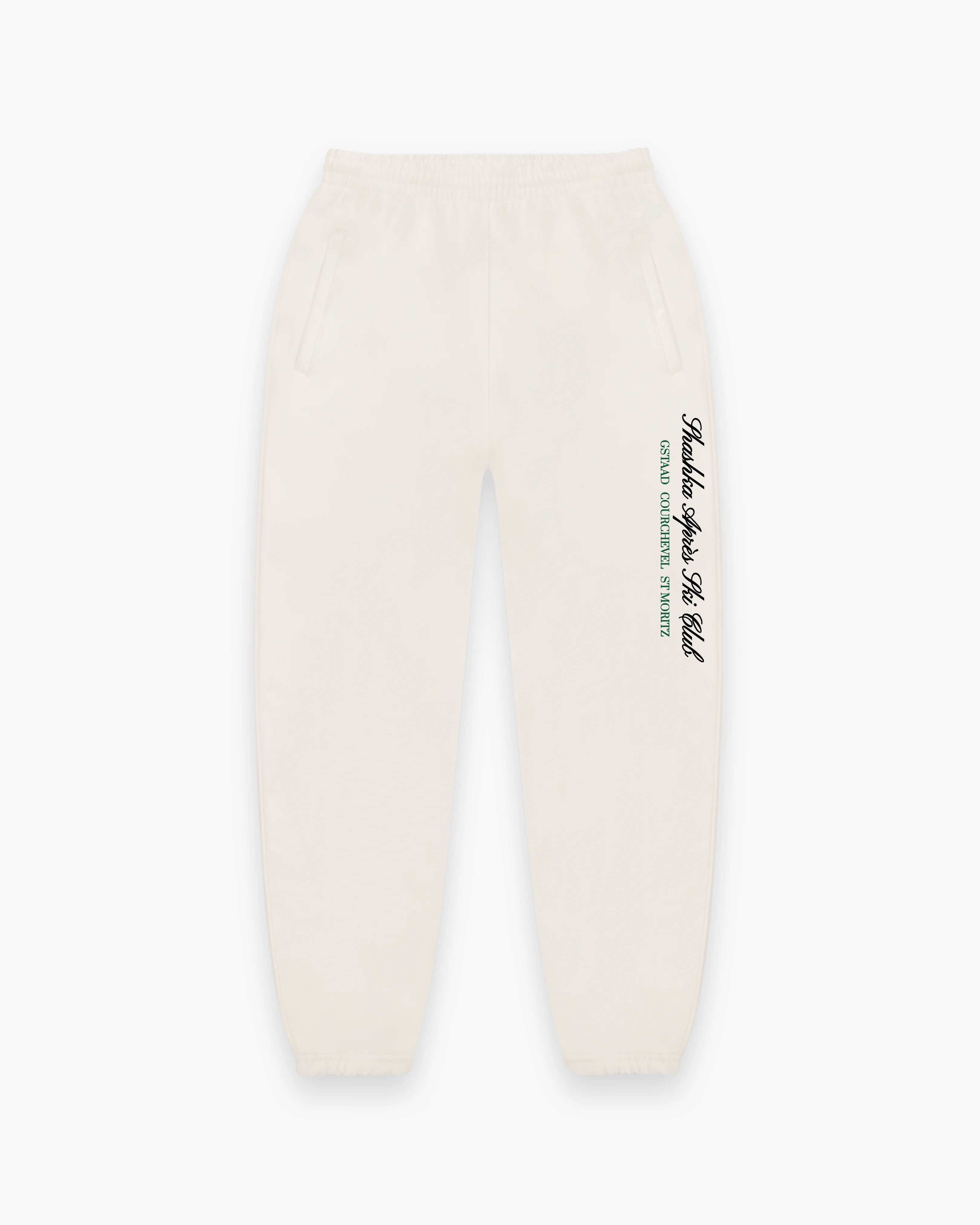 Gstaad Courchevel St Moritz Trackpants Vintage Cream